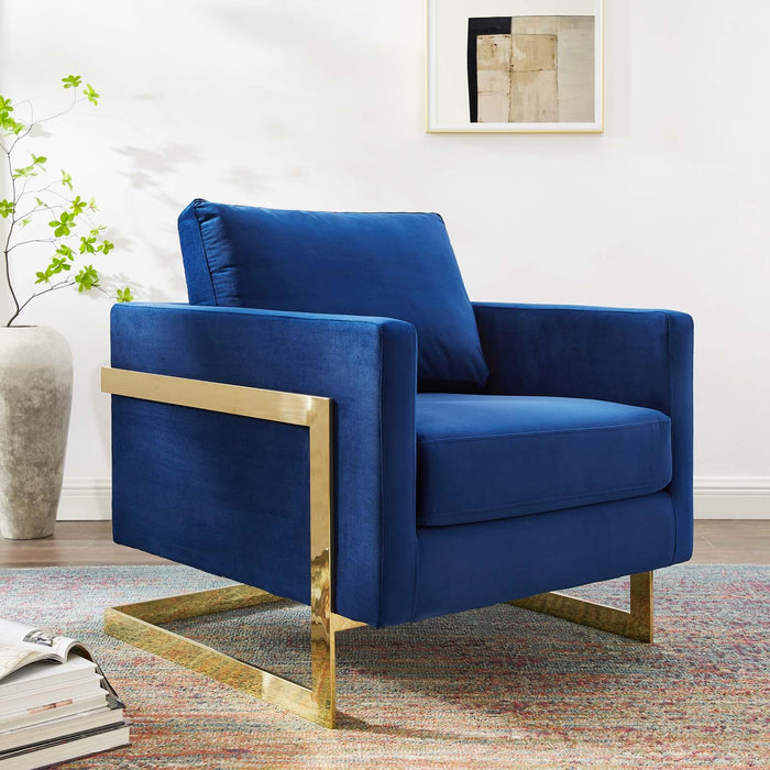 Posse Performance Velvet Accent Chair