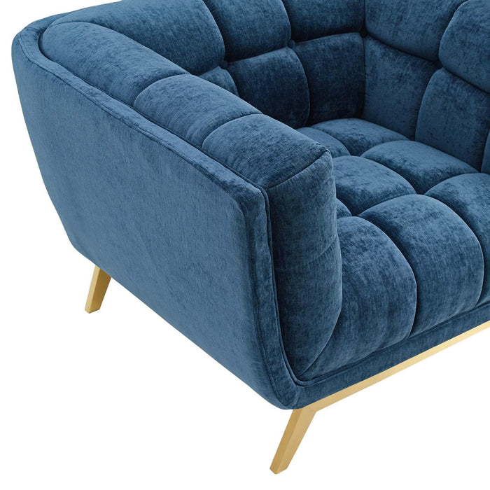 Bestow Crushed Performance Velvet Armchair