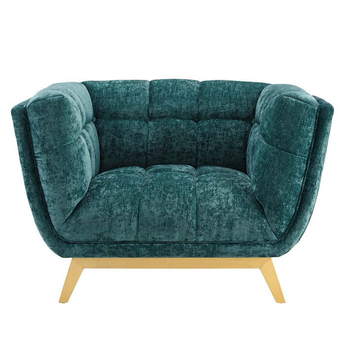 Bestow Crushed Performance Velvet Armchair