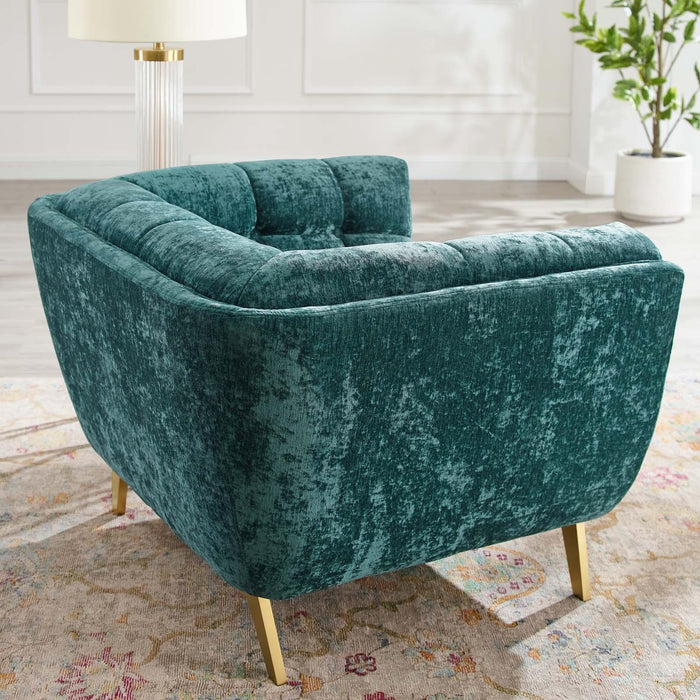 Bestow Crushed Performance Velvet Armchair