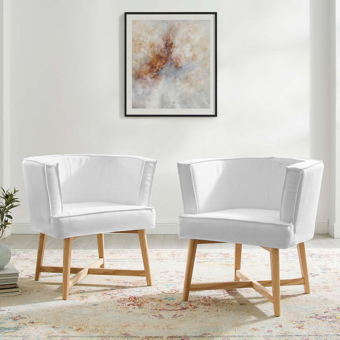 Anders Accent Chair Upholstered Fabric Set of 2