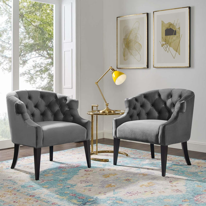 Precept Armchair Performance Velvet Set of 2