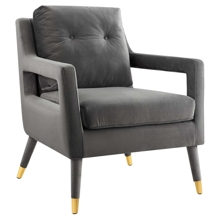 Premise Accent Lounge Performance Velvet Armchair image