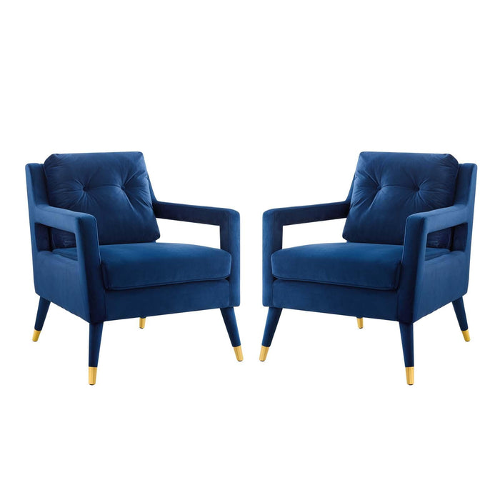 Premise Armchair Performance Velvet Set of 2