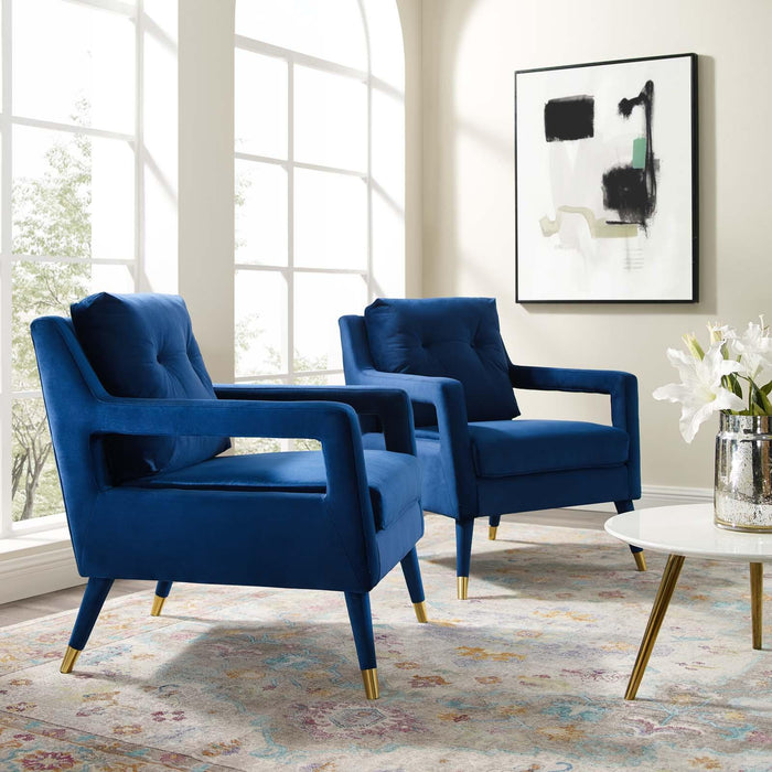 Premise Armchair Performance Velvet Set of 2