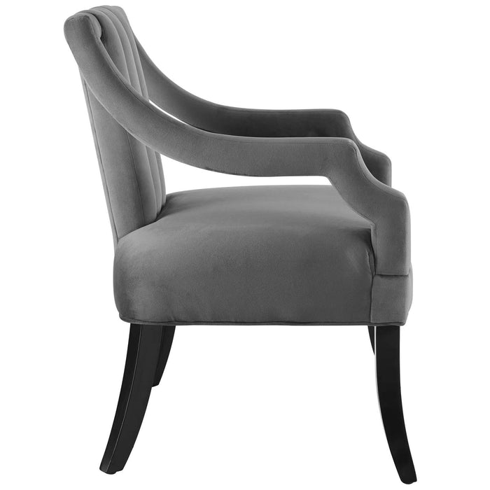 Harken Performance Velvet Accent Chair