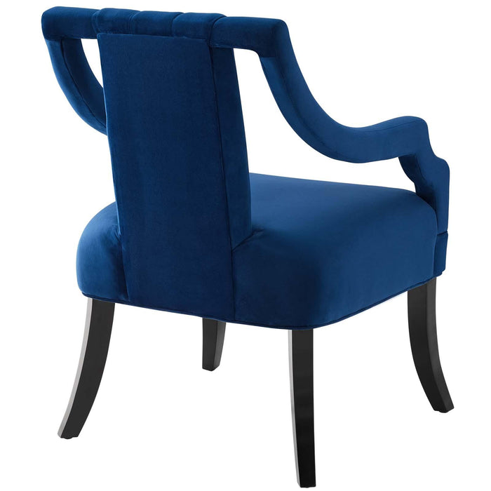 Harken Performance Velvet Accent Chair