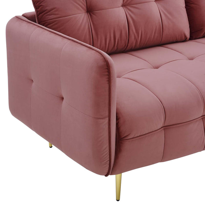 Cameron Tufted Performance Velvet Sofa