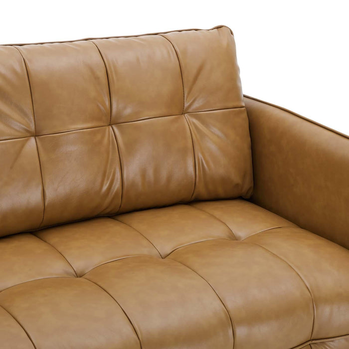 Cameron Tufted Vegan Leather Sofa