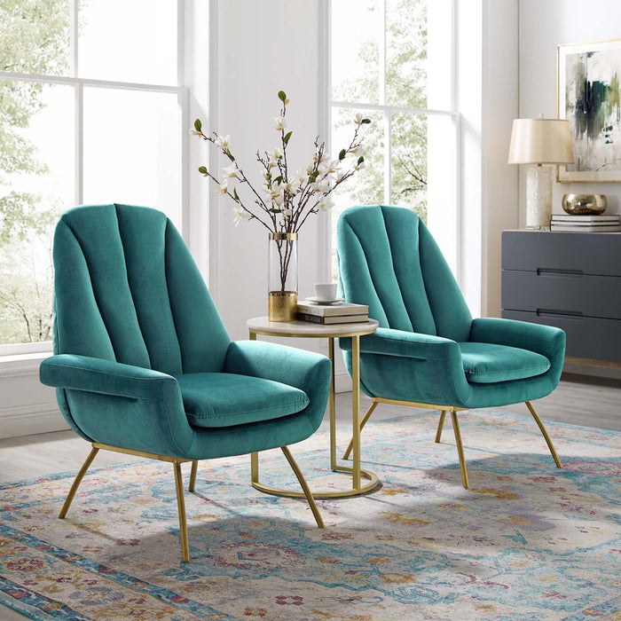 Summit Armchair Performance Velvet Set of 2