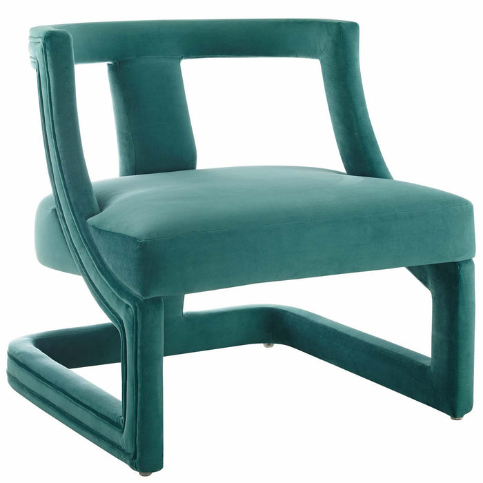 Requisite Accent Lounge Performance Velvet Armchair