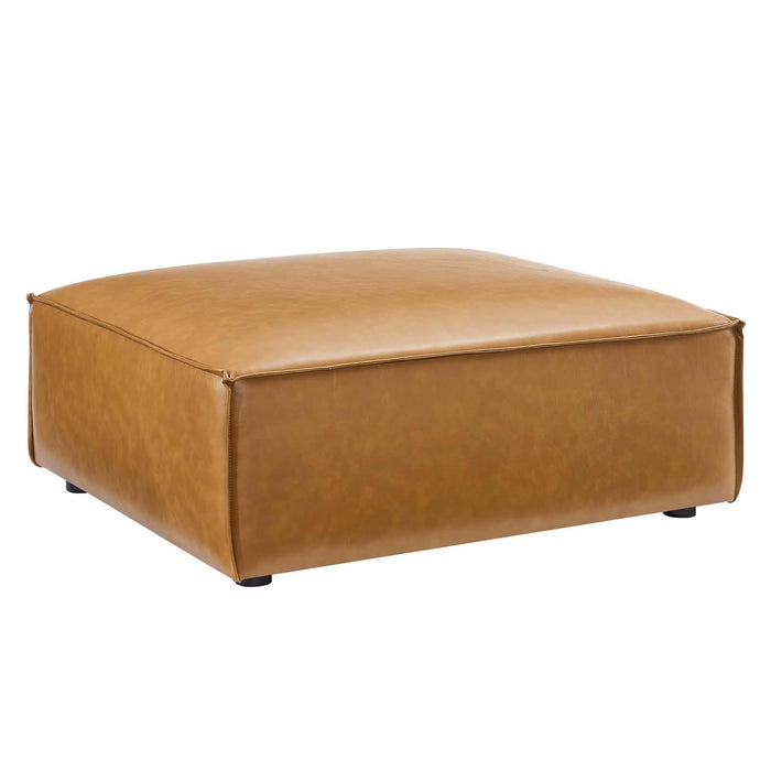 Restore Vegan Leather Ottoman image