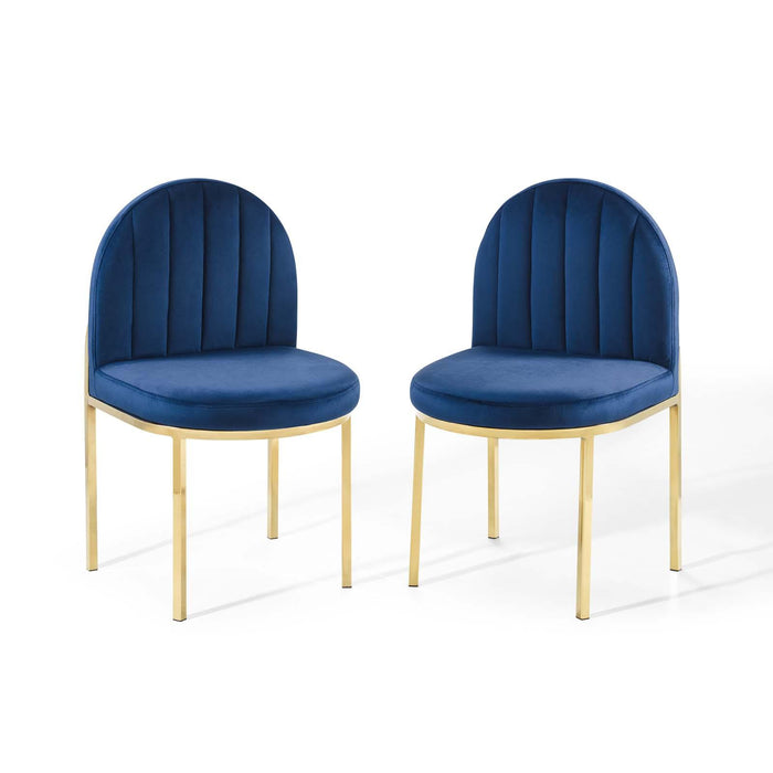 Isla Dining Side Chair Performance Velvet Set of 2