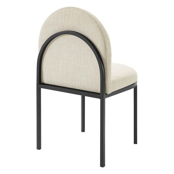 Isla Channel Tufted Upholstered Fabric Dining Side Chair