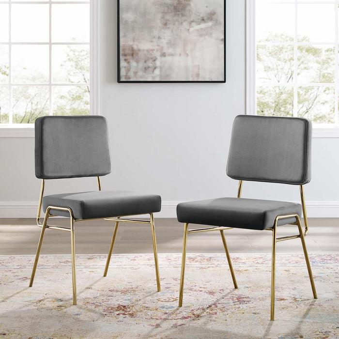 Craft Dining Side Chair Performance Velvet Set of 2