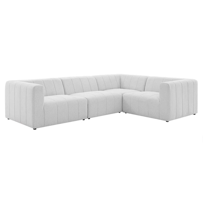 Bartlett Upholstered Fabric 4-Piece Sectional Sofa