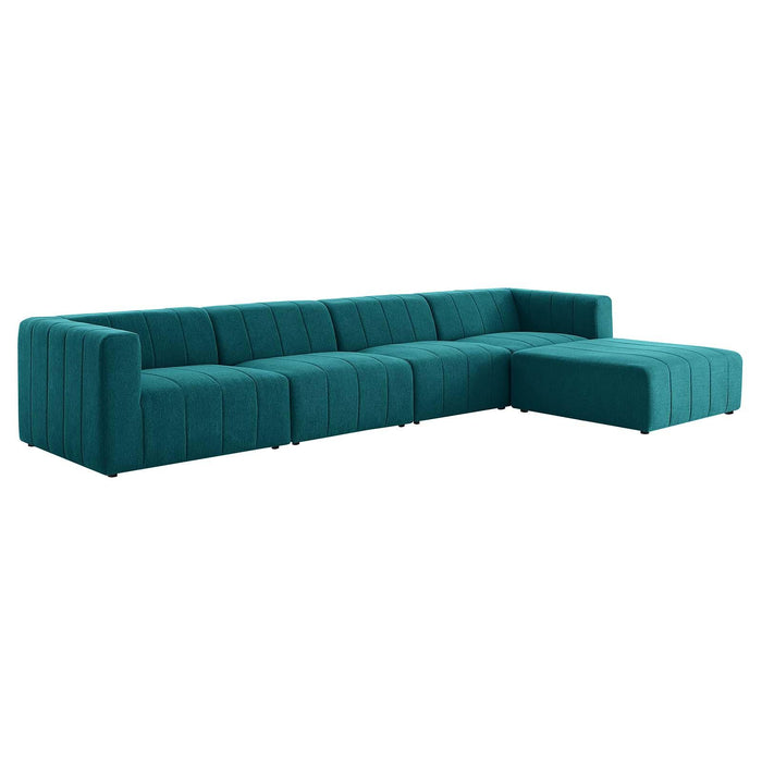 Bartlett Upholstered Fabric 5-Piece Sectional Sofa