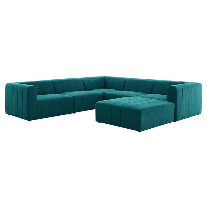 Bartlett Upholstered Fabric 6-Piece Sectional Sofa