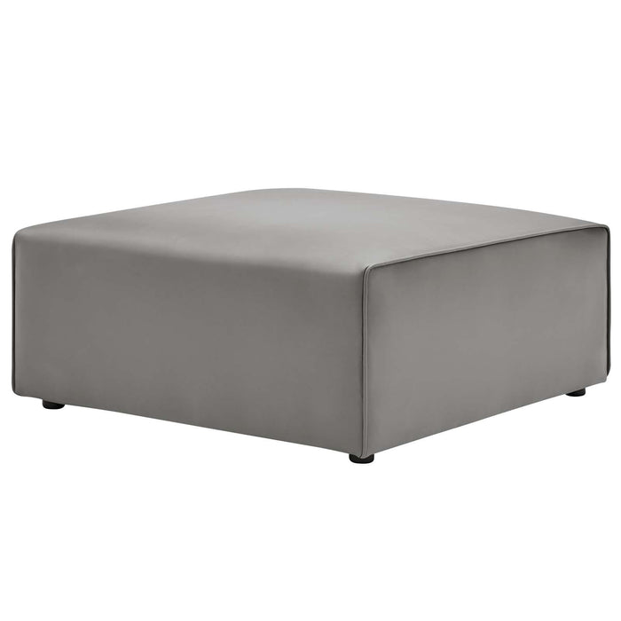 Mingle Vegan Leather Ottoman image