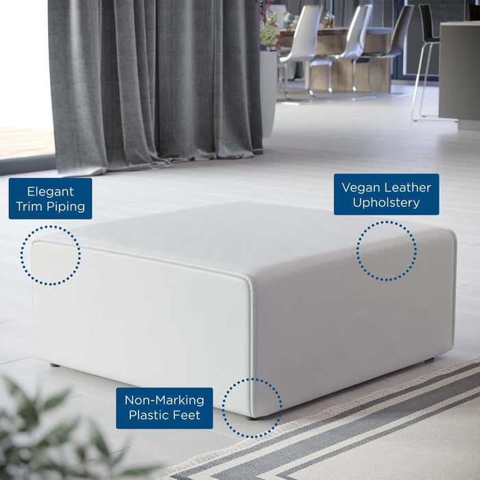 Mingle Vegan Leather Ottoman