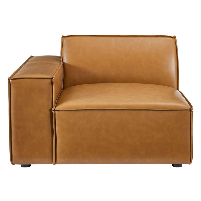 Restore Right-Arm Vegan Leather Sectional Sofa Chair