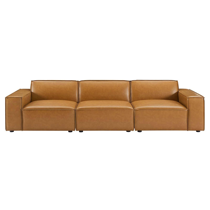 Restore Vegan Leather 3-Piece Sofa