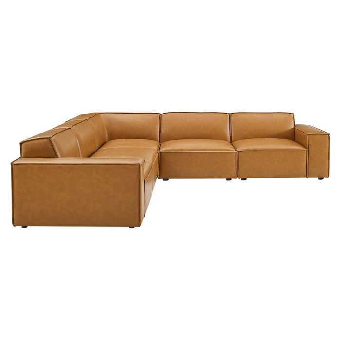 Restore 5-Piece Vegan Leather Sectional Sofa