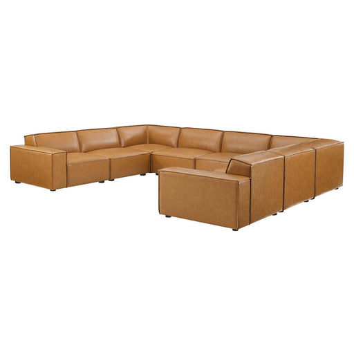 restore-8-piece-vegan-leather-sectional-sofa