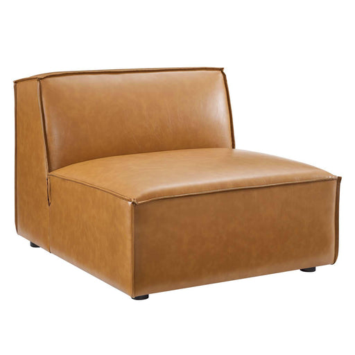 restore-vegan-leather-sectional-sofa-armless-chair