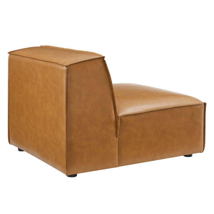 Restore Vegan Leather Sectional Sofa Armless Chair