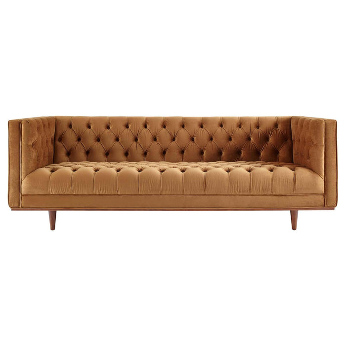 Elation Tufted Performance Velvet Sofa