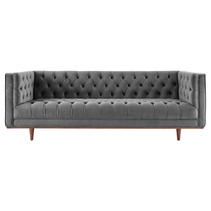 Elation Tufted Performance Velvet Sofa