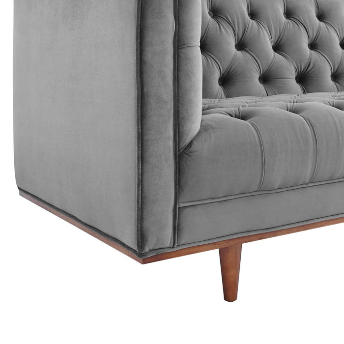 Elation Tufted Performance Velvet Sofa