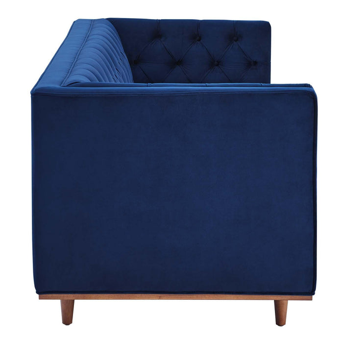 Elation Tufted Performance Velvet Sofa