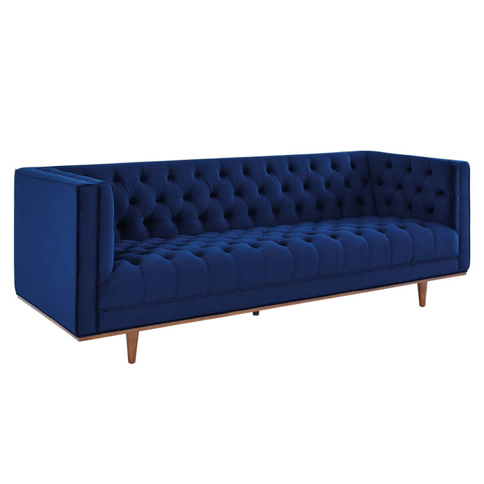 Elation Tufted Performance Velvet Sofa