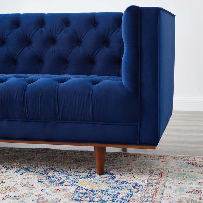 Elation Tufted Performance Velvet Sofa