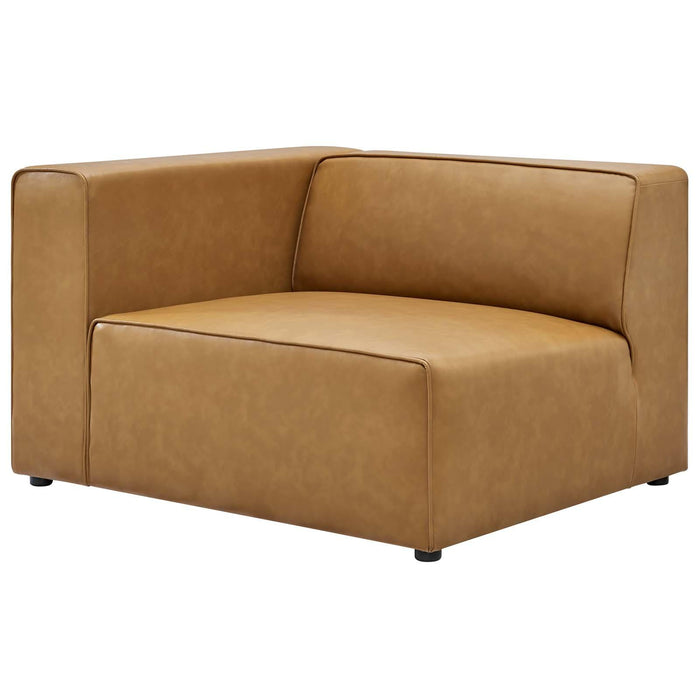 Mingle Vegan Leather 2-Piece Sectional Sofa Loveseat