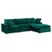 commix-down-filled-overstuffed-performance-velvet-4-piece-sectional-sofa