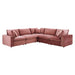 commix-down-filled-overstuffed-performance-velvet-5-piece-sectional-sofa