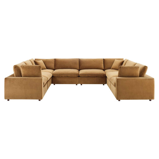 commix-down-filled-overstuffed-performance-velvet-8-piece-sectional-sofa