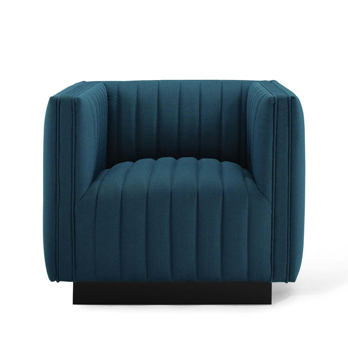 Conjure Tufted Upholstered Fabric Armchair