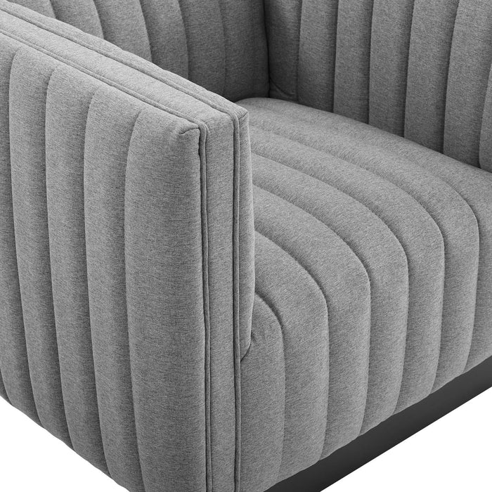 Conjure Tufted Armchair Upholstered Fabric Set of 2