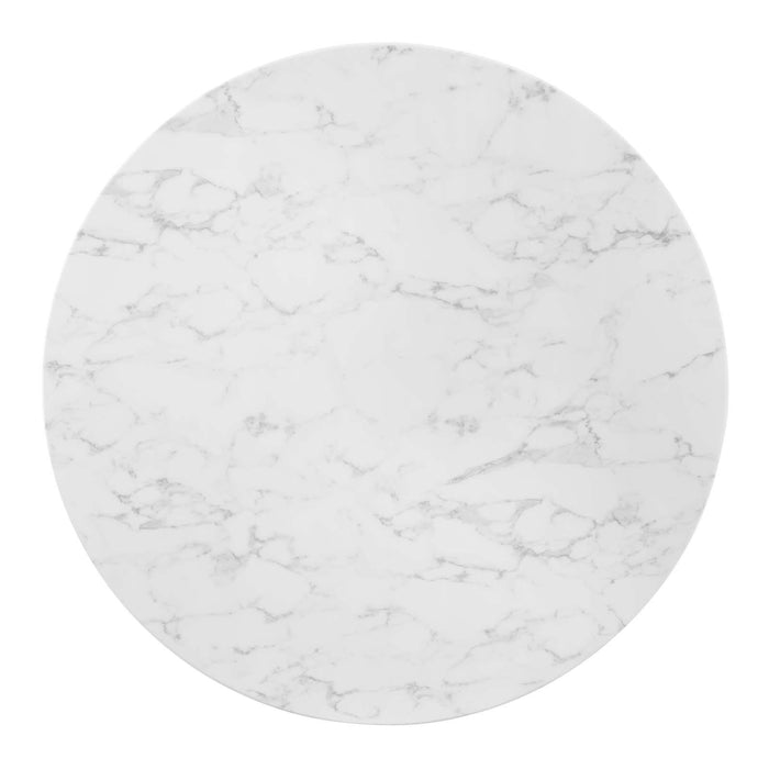 Zinque 47" Artificial Marble Dining Table