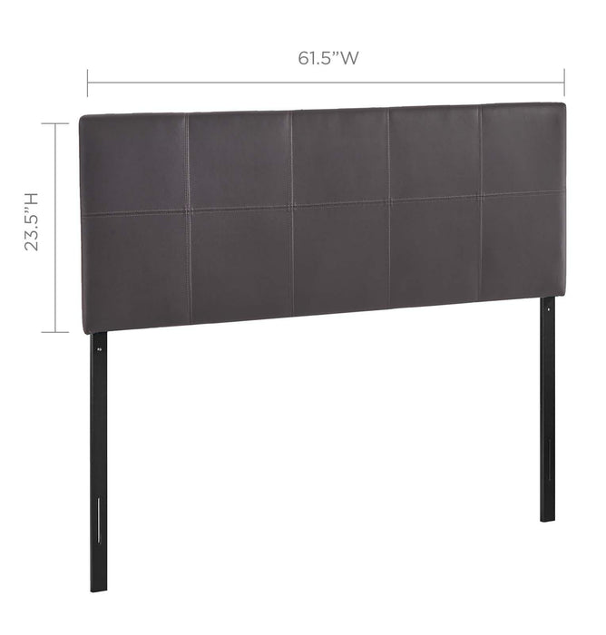 Oliver Queen Upholstered Vinyl Headboard