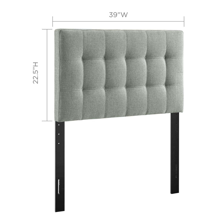 Lily Twin Upholstered Fabric Headboard