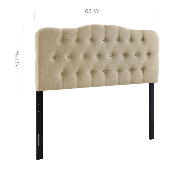 Annabel Queen Upholstered Fabric Headboard