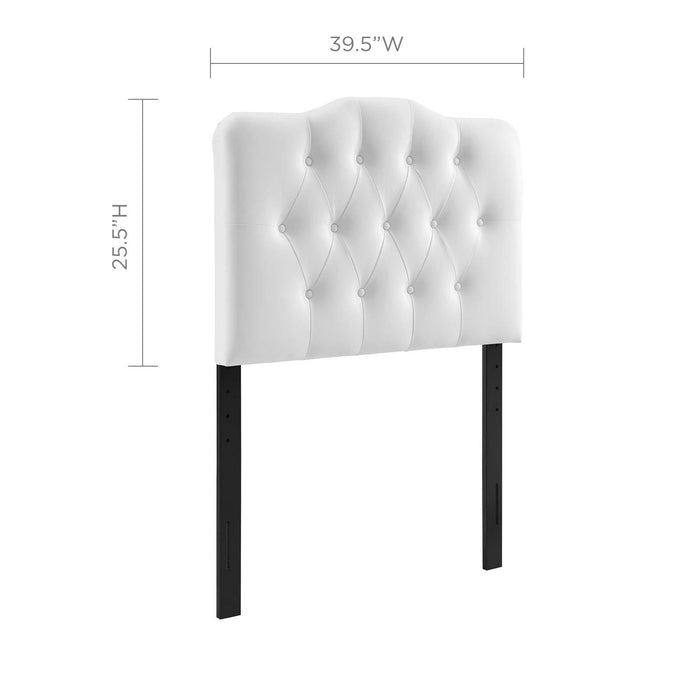 Annabel Twin Upholstered Vinyl Headboard