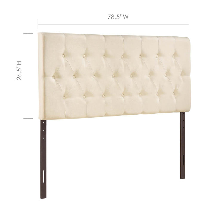 Clique King Upholstered Fabric Headboard