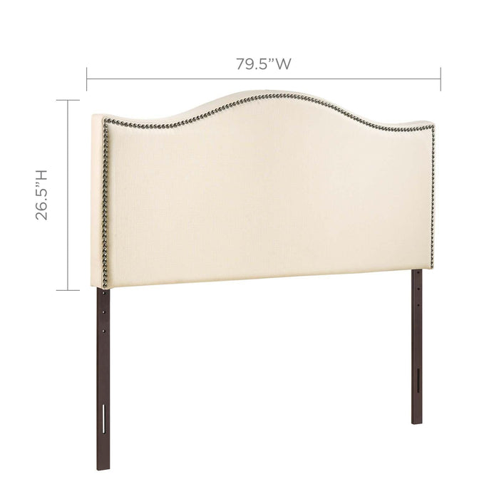 Curl King Nailhead Upholstered Headboard