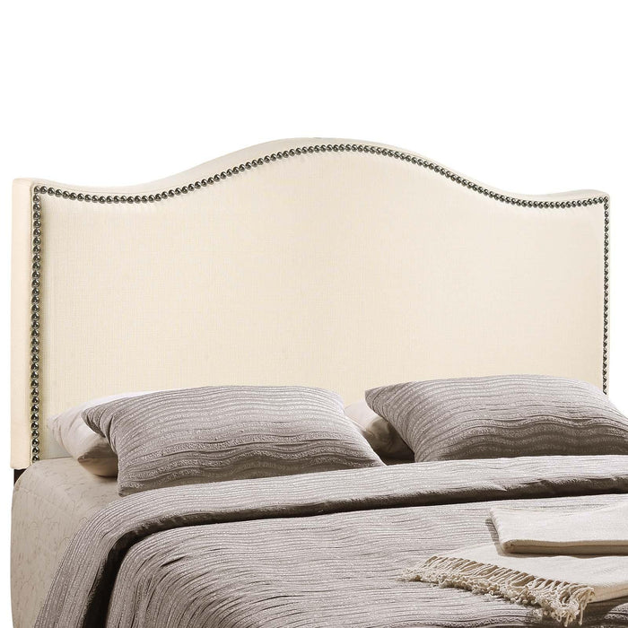 Curl King Nailhead Upholstered Headboard